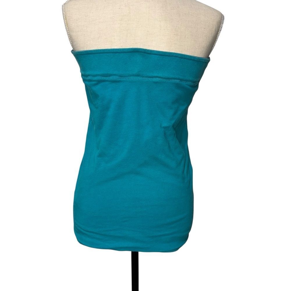 American Eagle Outfitters Strapless Reversible Tube Top Blue Teal Green size L - Picture 9 of 11